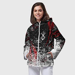 Ветровка с капюшоном женская Berserk 1997, цвет: 3D-белый — фото 2