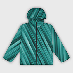 Ветровка с капюшоном женская Лазурные волны, цвет: 3D-черный
