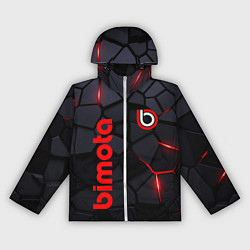 Ветровка с капюшоном женская Bimoto - плиты с эффектом свечения, цвет: 3D-белый
