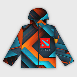 Ветровка с капюшоном женская Dota 2 абстракция из линий, цвет: 3D-черный