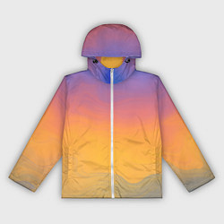 Ветровка с капюшоном женская Яркий градиент, цвет: 3D-белый