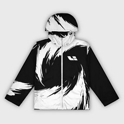 Ветровка с капюшоном женская Lixiang - белые штрихи, цвет: 3D-белый