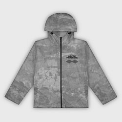 Ветровка с капюшоном женская Arctic Monkeys - серый бетон, цвет: 3D-черный