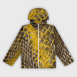Ветровка с капюшоном женская Красивая кожа змеи, цвет: 3D-белый