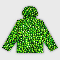 Ветровка с капюшоном женская Горошек, цвет: 3D-черный