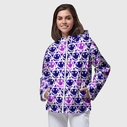 Ветровка с капюшоном женская Nirvana neon smile, цвет: 3D-белый — фото 2