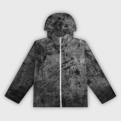 Ветровка с капюшоном женская Абстракция - grunge break, цвет: 3D-белый