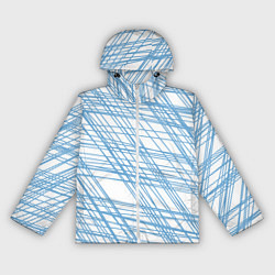 Ветровка с капюшоном женская Паутина проводов, цвет: 3D-белый