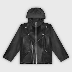 Ветровка с капюшоном женская Кожаная куртка косуха, цвет: 3D-белый