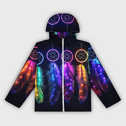 Женская ветровка Ловцы снов - свечение перьев