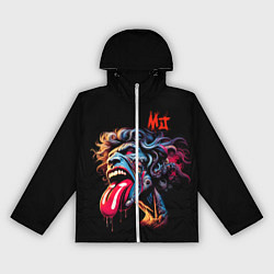 Ветровка с капюшоном женская Mick Jagger - Rolling Stones, цвет: 3D-белый