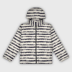 Ветровка с капюшоном женская Тёмные полосы на светлом, цвет: 3D-черный