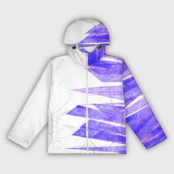 Ветровка с капюшоном женская Color white purple, цвет: 3D-белый