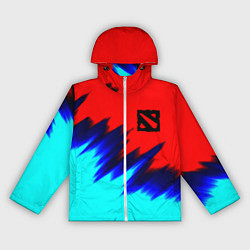 Ветровка с капюшоном женская Dota краски, цвет: 3D-белый