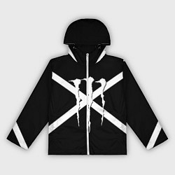 Ветровка с капюшоном женская Monster energy line, цвет: 3D-белый