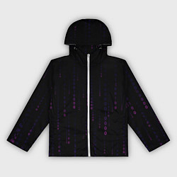 Ветровка с капюшоном женская Color black pink, цвет: 3D-белый