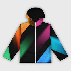 Ветровка с капюшоном женская Multicoloured, цвет: 3D-белый