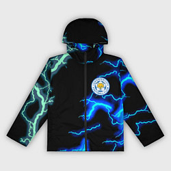 Ветровка с капюшоном женская Лестер Сити шторм, цвет: 3D-черный