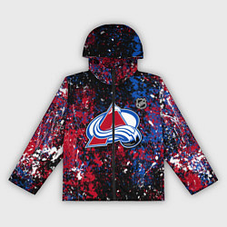 Ветровка с капюшоном женская Colorado Avalanche NHL black, цвет: 3D-черный