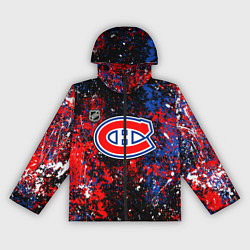 Ветровка с капюшоном женская Montreal Canadiens NHL black, цвет: 3D-черный