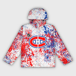 Ветровка с капюшоном женская Montreal Canadiens NHL white, цвет: 3D-белый