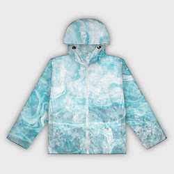 Женская ветровка Абстракция - light blue sea foam