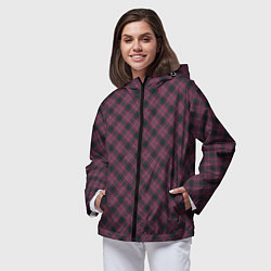 Ветровка с капюшоном женская Tartan, цвет: 3D-черный — фото 2