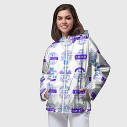 Ветровка с капюшоном женская Easter holidays, цвет: 3D-белый — фото 2