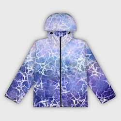 Женская ветровка Абстракция - white web on blue background