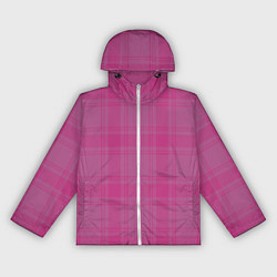 Ветровка с капюшоном женская Checkered pink, цвет: 3D-белый