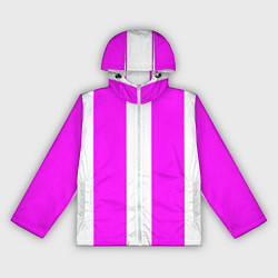 Женская ветровка Color white pink line