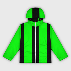 Женская ветровка Color green black line