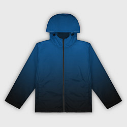 Ветровка с капюшоном женская Лазурит тёмно-синий, цвет: 3D-черный