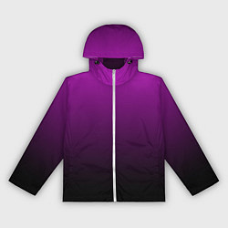 Ветровка с капюшоном женская Purple gradient, цвет: 3D-белый