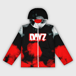 Ветровка с капюшоном женская Dayz дым текстура, цвет: 3D-белый