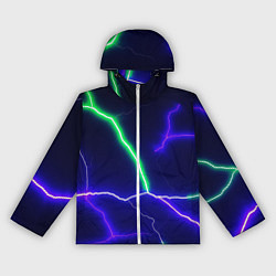 Ветровка с капюшоном женская Multicolored lightning, цвет: 3D-белый
