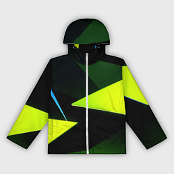 Ветровка с капюшоном женская Geometric shapes, цвет: 3D-белый