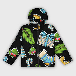 Ветровка с капюшоном женская Christmas soul, цвет: 3D-черный