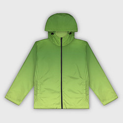 Ветровка с капюшоном женская Color green yellow, цвет: 3D-черный