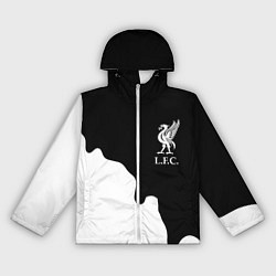 Ветровка с капюшоном женская Ливерпуль краски разводы, цвет: 3D-белый