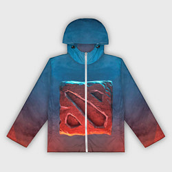 Ветровка с капюшоном женская Dota 2: Symbol, цвет: 3D-белый