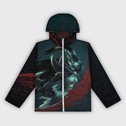 Ветровка с капюшоном женская Phantom Assassin, цвет: 3D-белый