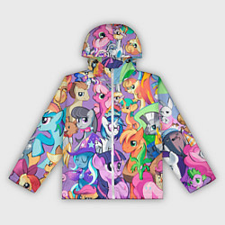 Ветровка с капюшоном женская My Little Pony, цвет: 3D-белый
