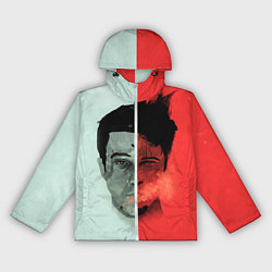 Ветровка с капюшоном женская Norton: White & Red, цвет: 3D-белый