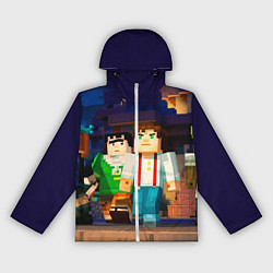 Ветровка с капюшоном женская Minecraft Men's, цвет: 3D-белый